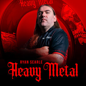 Harrows Dart Ryan Searle Heavy Metal Dartboard Surround / Dart Catchring