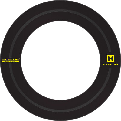 Harrows Dart Fortis Schwarz/Gelb Dartboard Surround / Dart Catchring