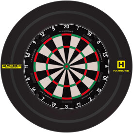 Harrows Dart Fortis Schwarz/Gelb Dartboard Surround / Dart Catchring