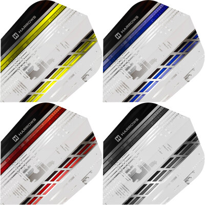 Harrows Dart Sporty Dart Flight speziell laminiert in verschiedenen Farben