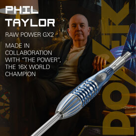 "Verpackung beschädigt" - Target Steel Darts SWISS Point Phil Taylor The Power GX2 95% Tungsten Steeltip Steeldart 22 g