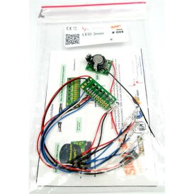 Slotcarlicht Slotlight 2 LED 3 mm 2 x Xenon weiss 2 x rot 1 x blau