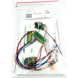 Slotcarlicht Slotlight 2 LED 3 mm 2 x warmweiss 2 x rot 1 x blau