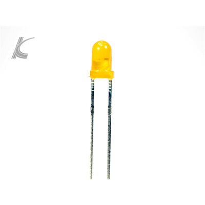 S1088-100 Stück Blink LEDs 3mm orange diffus 1Hz selbst blinkend Blinklicht 